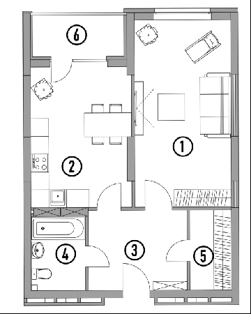 1-комнатная 58.45 м² в ЖК CARDINAL от 43 000 грн/м², Киев