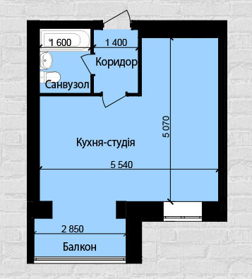 1-комнатная 32.88 м² в ЖК Східна Перлина от застройщика, Винница