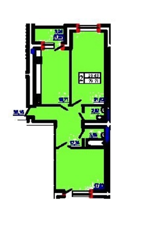 2-кімнатна 79.71 м² в ЖК Перемога від 30 150 грн/м², Одеса