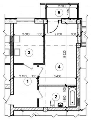 1-комнатная 38 м² в ЖК Олимпийский от 15 300 грн/м², Днепр