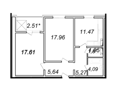 2-комнатная 66.4 м² в ЖК Ярославичи-2 от 11 500 грн/м², г. Вышгород