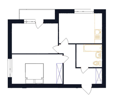 2-комнатная 53 м² в ЖК Family от 18 750 грн/м², с. Гатное