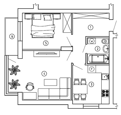 2-кімнатна 47.2 м² в ЖК Comfort House від 15 800 грн/м², м. Обухів