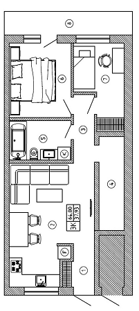 3-кімнатна 64 м² в ЖК Comfort House від 12 400 грн/м², м. Обухів