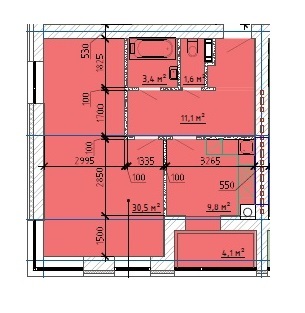 1-комнатная 60.47 м² в ЖК Дом на Титова от 16 000 грн/м², Днепр