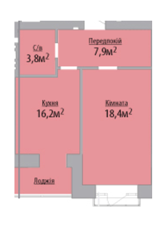 1-кімнатна 46.3 м² в ЖК Містечко Козацьке від 12 300 грн/м², Івано-Франківськ