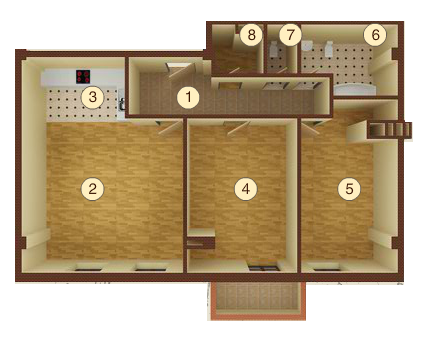 3-комнатная 82.9 м² в ЖК Дом на Мечникова от 21 200 грн/м², Днепр