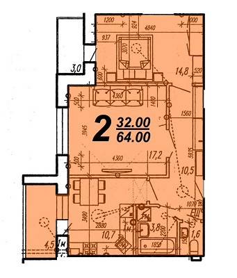 2-кімнатна 64 м² в ЖК Нова Будова від 13 800 грн/м², м. Кам`янець-Подільський