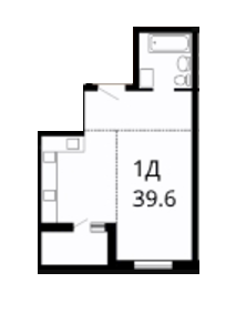 1-комнатная 39.6 м² в ЖК Линкольн от 15 500 грн/м², Львов