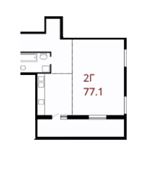 2-комнатная 77.1 м² в ЖК Линкольн от 15 200 грн/м², Львов