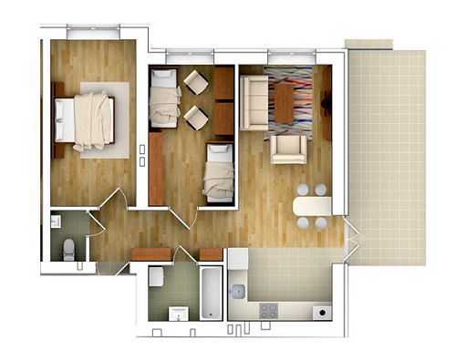 2-комнатная 55 м² в ЖК Бельгийский Городок от застройщика, Львов