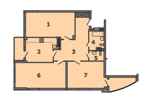 3-комнатная 100 м² в ЖК на ул. Яцкова, 20Б от 21 400 грн/м², Львов