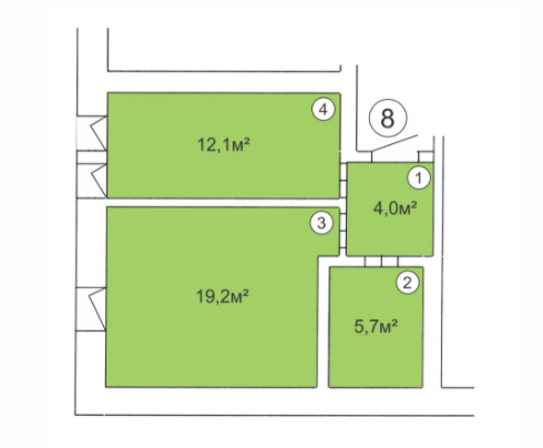 1-комнатная 41 м² в ЖК Вересковый от 13 800 грн/м², Киев