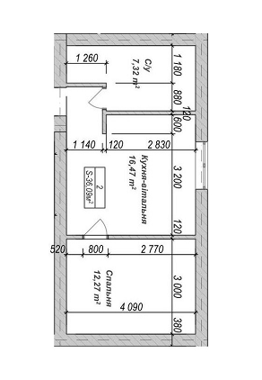 1-комнатная 36.09 м² в ЖК Погребы от 13 000 грн/м², с. Погребы