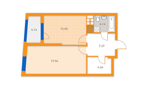 1-комнатная 54.34 м² в ЖК SOLAR CITY от 21 500 грн/м², Киев