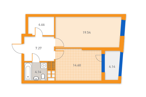 1-кімнатна 54.34 м² в ЖК SOLAR CITY від 21 500 грн/м², Київ