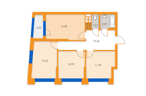 3-комнатная 71.23 м² в ЖК SOLAR CITY от 22 000 грн/м², Киев