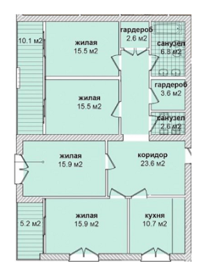 4-кімнатна 120.4 м² в Резиденція Парк-Хаус від 41 700 грн/м², Харків