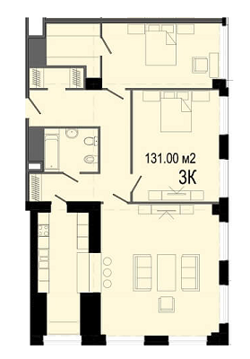 3-комнатная 131 м² в ЖК Дельмар Люкс от 24 050 грн/м², Днепр