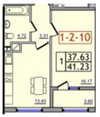 1-кімнатна 41 м² в ЖК Тридцята перлина від 16 200 грн/м², с. Крижанівка