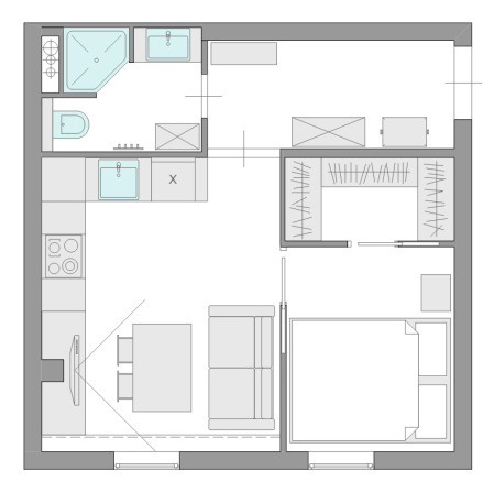 1-кімнатна 31.7 м² в ЖК Ясний від 12 100 грн/м², с. Ясногородка