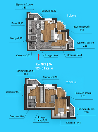 5+ комнат 124.51 м² в ЖД Липинський от 12 000 грн/м², с. Липины