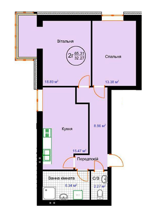 2-комнатная 65.31 м² в ЖК Затишна Фазенда от 8 390 грн/м², пгт Стрижавка
