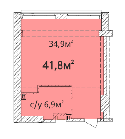 1-кімнатна 41.8 м² в ЖК Оріон від 19 690 грн/м², Одеса