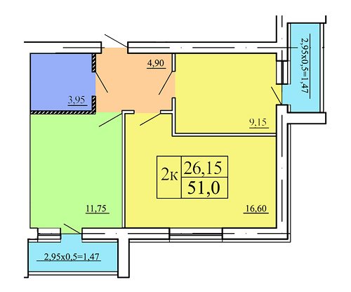 2-комнатная 51 м² в ЖК Академквартал-3 от 10 000 грн/м², г. Ирпень