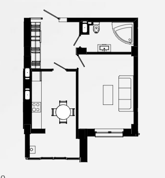 1-комнатная 42 м² в ЖК Comfort Park от 24 000 грн/м², Ивано-Франковск