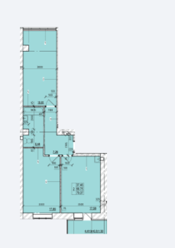 2-комнатная 70.07 м² в ЖК на Масанах от 9 500 грн/м², Чернигов