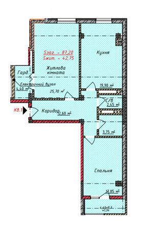 2-комнатная 87.2 м² в ЖК Европейский квартал от 21 150 грн/м², Черновцы