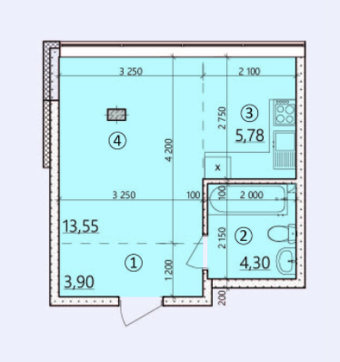 1-комнатная 27.53 м² в ЖК на ул. Светлицкого, 35 от застройщика, Киев