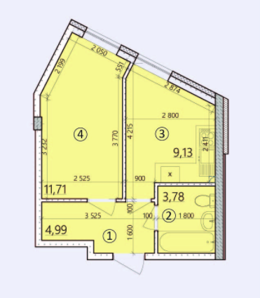 1-кімнатна 29.61 м² в ЖК на вул. Світлицького, 35 від забудовника, Київ