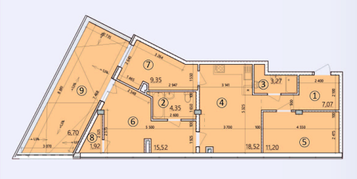 3-кімнатна 50.65 м² в ЖК на вул. Світлицького, 35 від забудовника, Київ