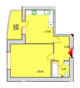 1-комнатная 46.7 м² в ЖК Сонячна Оселя от 11 900 грн/м², г. Буча