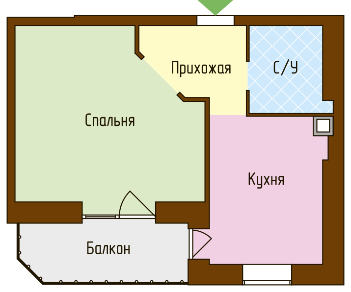 1-кімнатна 40.2 м² в ЖК Петропавлівський посад від 13 830 грн/м², с. Петропавлівська Борщагівка