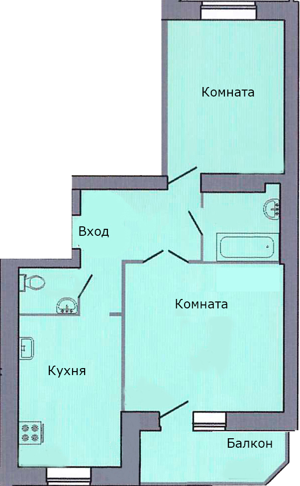 2-комнатная 60 м² в ЖК Петропавловский посад от 13 830 грн/м², с. Петропавловская Борщаговка