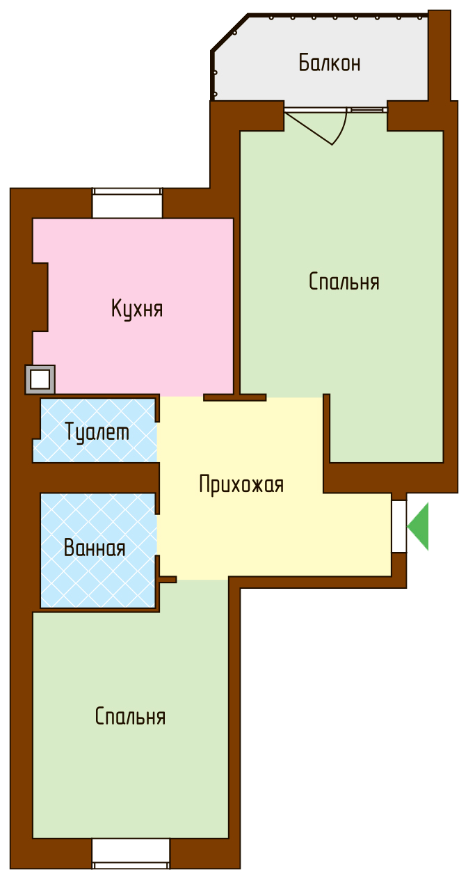 2-кімнатна 64 м² в ЖК Петропавлівський посад від 13 830 грн/м², с. Петропавлівська Борщагівка