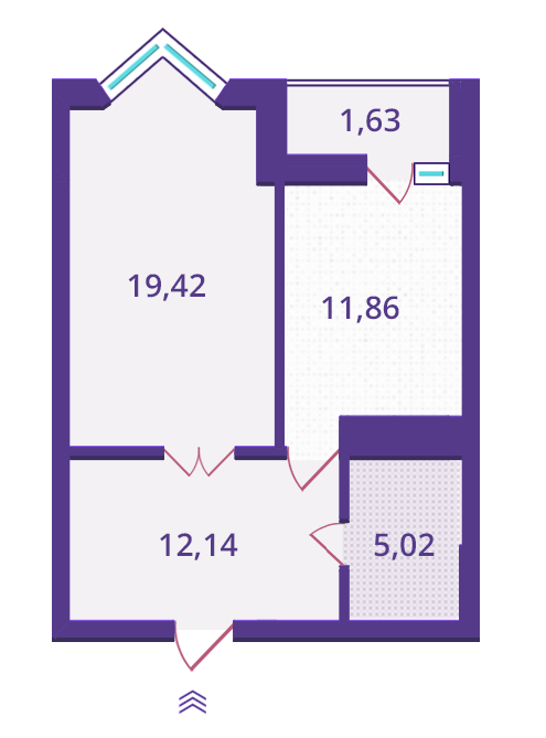 1-кімнатна 50.07 м² в ЖК Верховина від забудовника, Київ