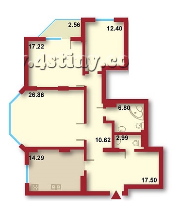 3-комнатная 111.24 м² в ЖД на ул. Каунасская, 2А от 15 600 грн/м², Киев