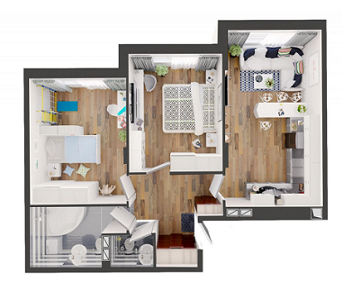 2-комнатная 68 м² в ЖД №1 от 16 000 грн/м², г. Борисполь