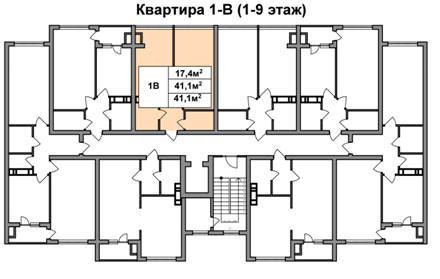 1-кімнатна 41.1 м² в ЖК 4 карата від 13 150 грн/м², м. Вишгород