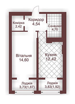 1-кімнатна 43 м² в ЖК 5th Avenue від забудовника, Львів