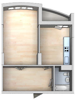 1-комнатная 61.85 м² в ЖК 4 сезона от 21 000 грн/м², Киев