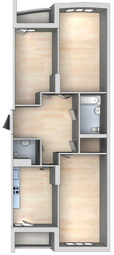 3-комнатная 112.5 м² в ЖК 4 сезона от 25 000 грн/м², Киев