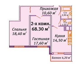 2-кімнатна 68.3 м² в ЖК Апельсин від забудовника, Одеса