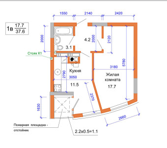 1-кімнатна 37.6 м² в ЖК Атріум від 12 300 грн/м², м. Ірпінь