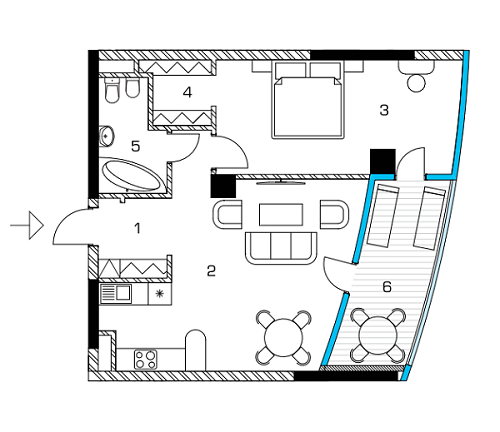 1-комнатная 62.91 м² в ЖК Taryan Towers от 159 850 грн/м², Киев
