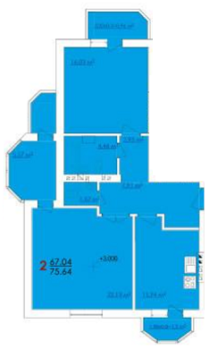2-кімнатна 75.64 м² в ЖК Ваніль від 9 600 грн/м², м. Винники